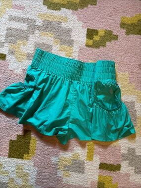Free People Teal Athletic Shorts
